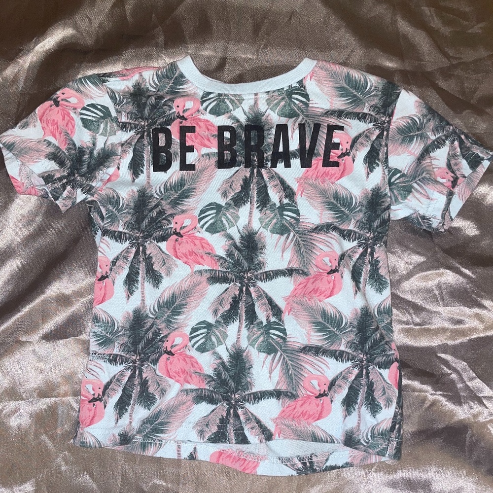 Boys New York 1994 Sovereign Flamingo Tropical Vacation Shirt size 5